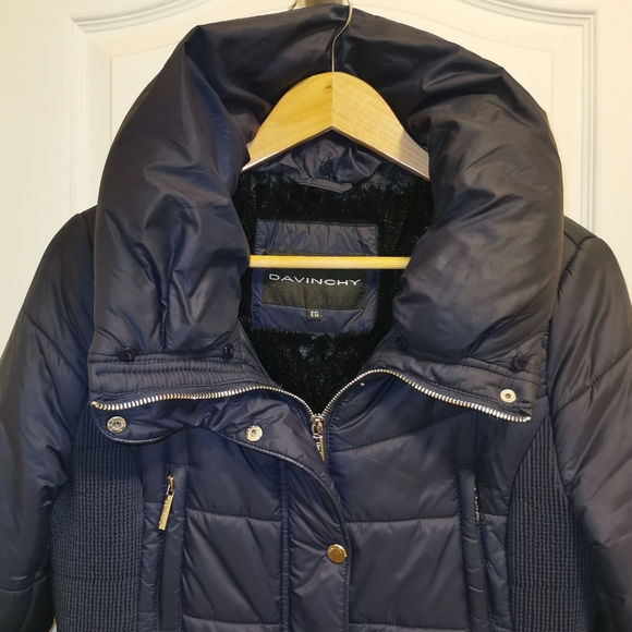 Beautiful Navy blue Coat/Parka Cozy, Warm, light Winter Jaket XL Extra Large - Picture 2 of 13